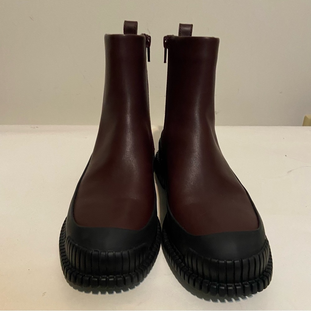 Camper Boots Womens Size 37 Pix Chelsea Brown/Red Zip Lightweight Shoes - Picture 5 of 12